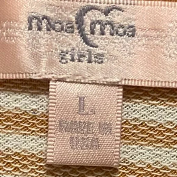 NWT Moa Moa Long Sleeve Shirt Women's Stripped LARGE - Picture 2 of 5
